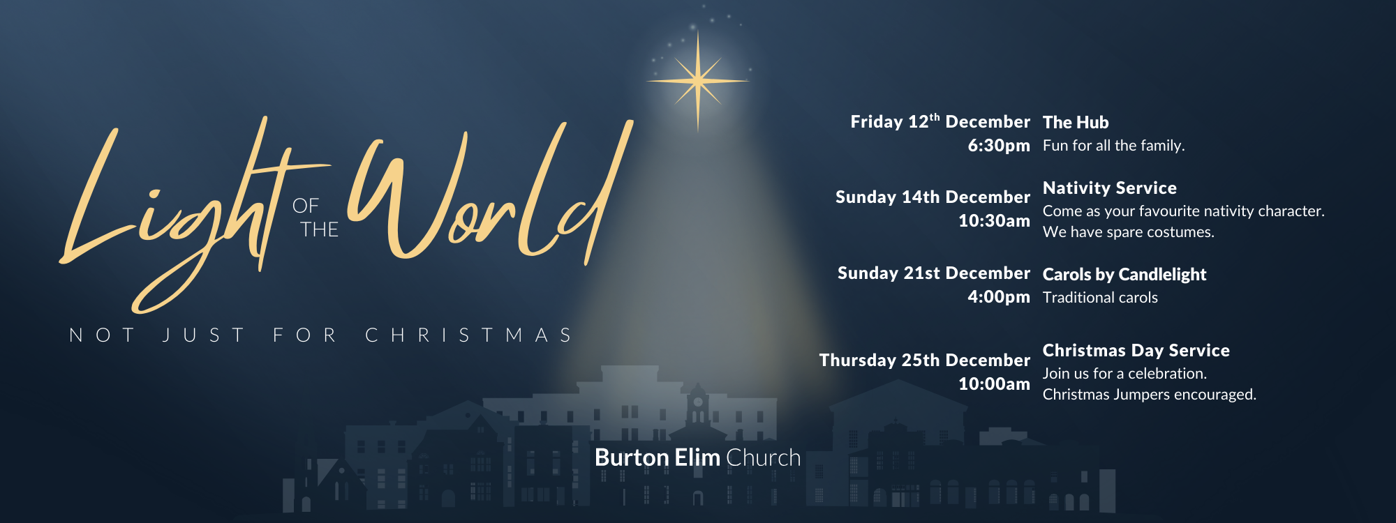 Christmas 2025 - Banner Dates